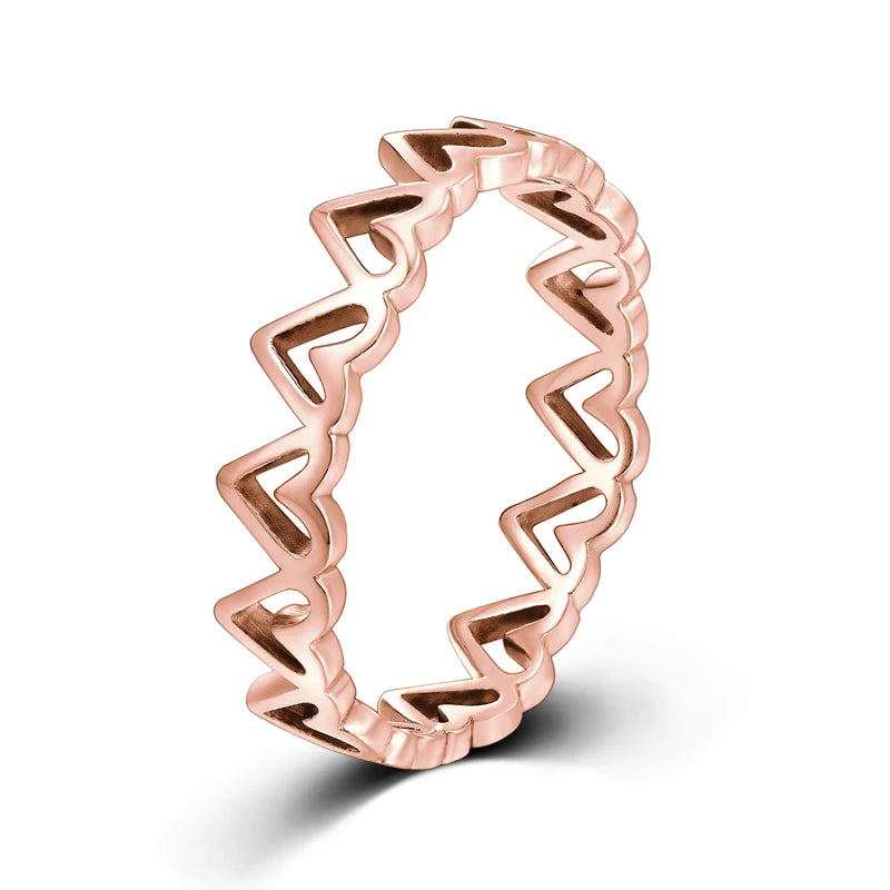 Modian Silver Gold Rose Shining Rings for Women Fashion 100% 925 Sterling Silver Stackable Finger Ring Wedding Statement Jewelry