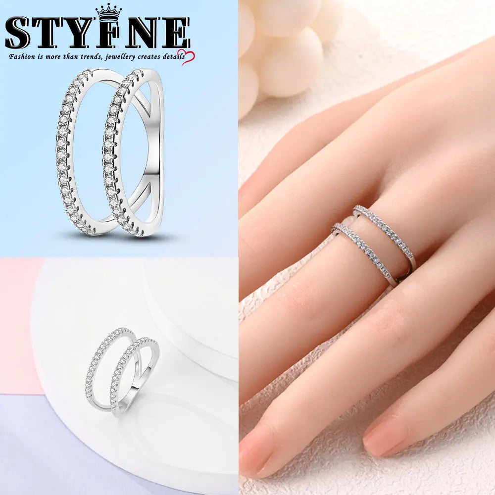 Ring 925 Sterling Silver Heart, Red, Pink, White, Blue Ring for Women Holiday Jewelry Gift