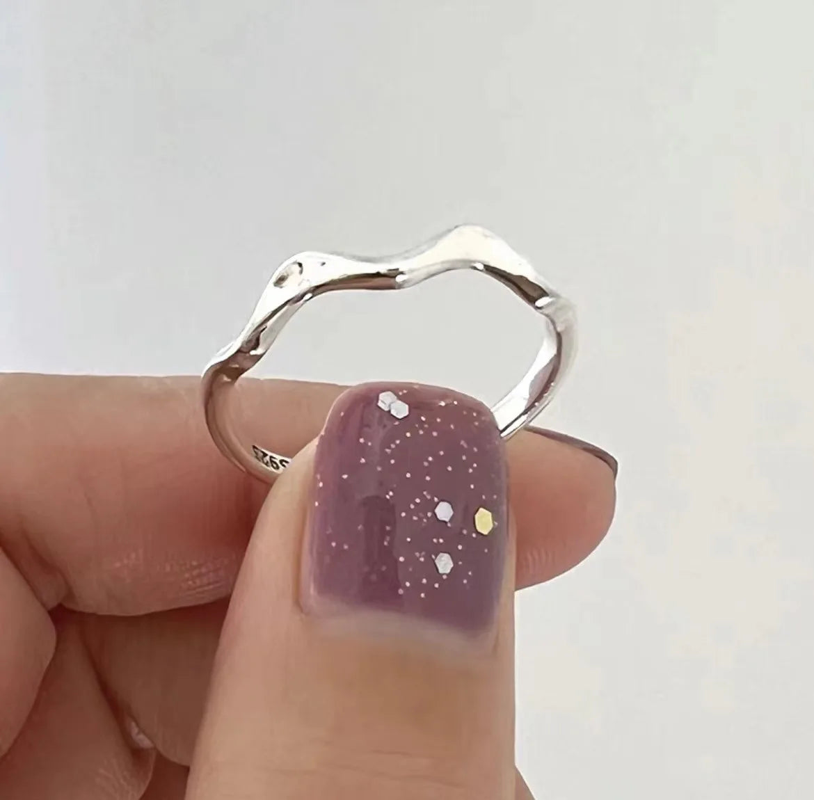 925 Sterling Silver Geometric Multilayer Round Bead Ring Female Fashion Punk Temperament Prevent Allergy Charm Jewelry