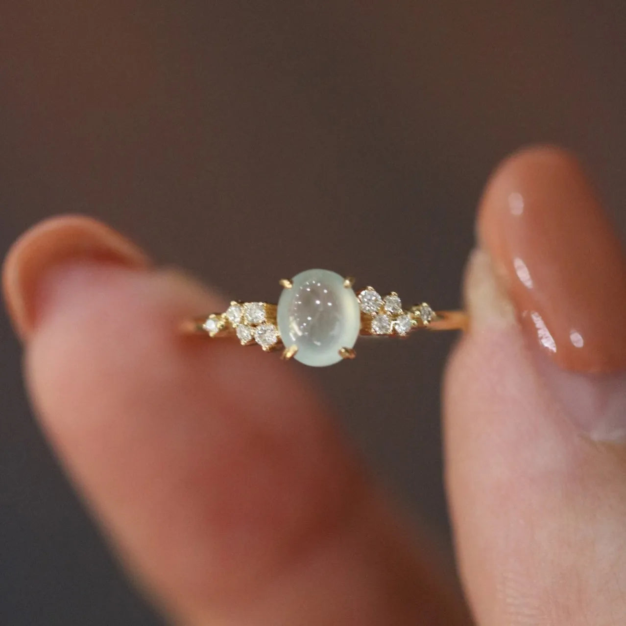 925 Stamp Silver Color Opal Ring for Women Girl Braided Hollow Romantic Jewelry Engagement