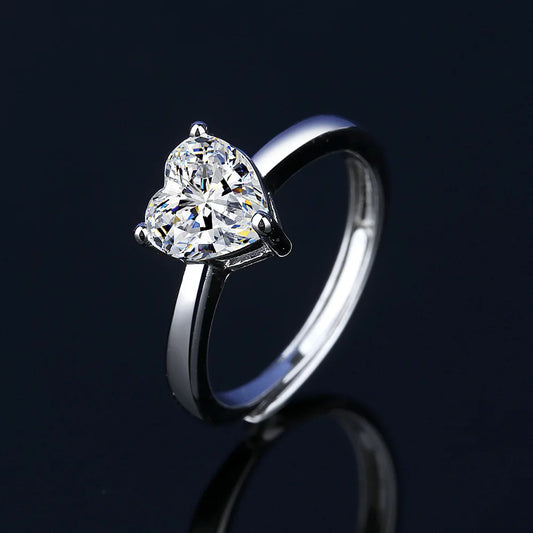 Real 925 Silver Moissanite Jewelry Set for chrm lady ring earring pendant necklace Solitaire set for female dating party gift