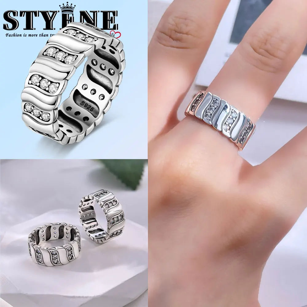Ring 925 Sterling Silver Heart, Red, Pink, White, Blue Ring for Women Holiday Jewelry Gift