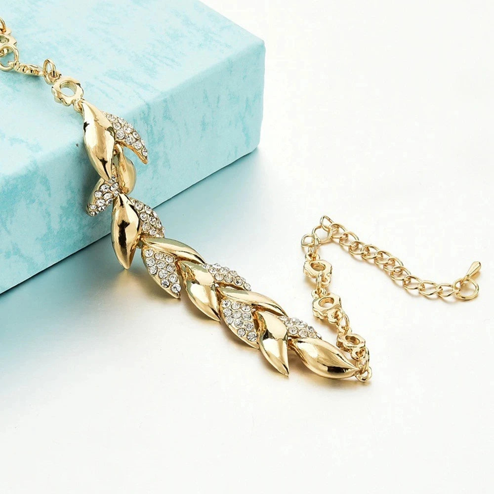925 Sterling Silver New Arrival Elegant Crystal Statement Bracelet For Women Girls Anniversary Gift Trendy Jewelry