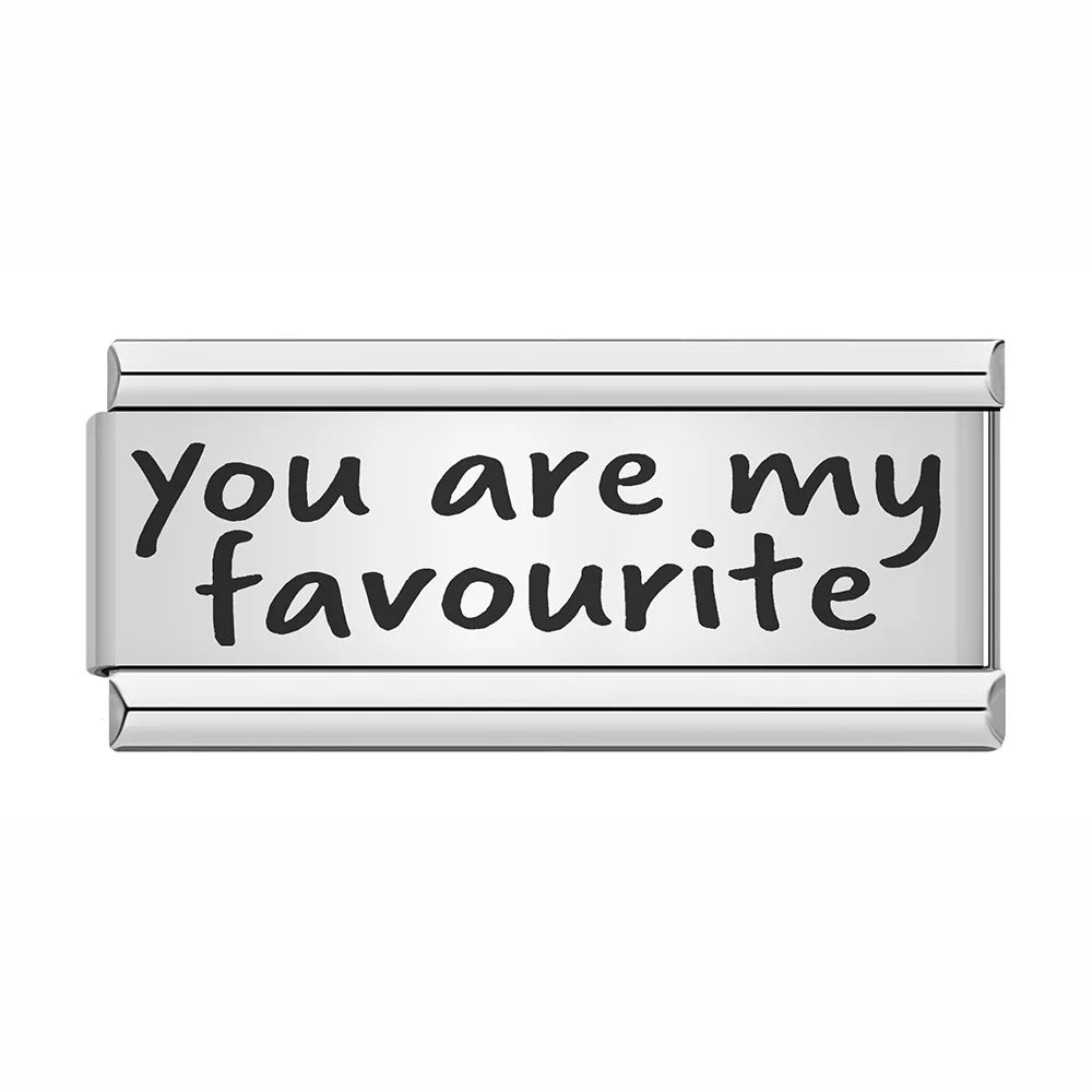 BestFriend Lovers Footprints I Love series Italian Charm Modular Links Fit 9mm Bracelets Stainless Steel Jewelry DIY Hand Making