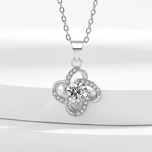 Solitaire Lab Diamond Jewelry set 925 Sterling Silver Party Wedding Rings Earrings Necklace For Women Bridal Moissanite Jewelry