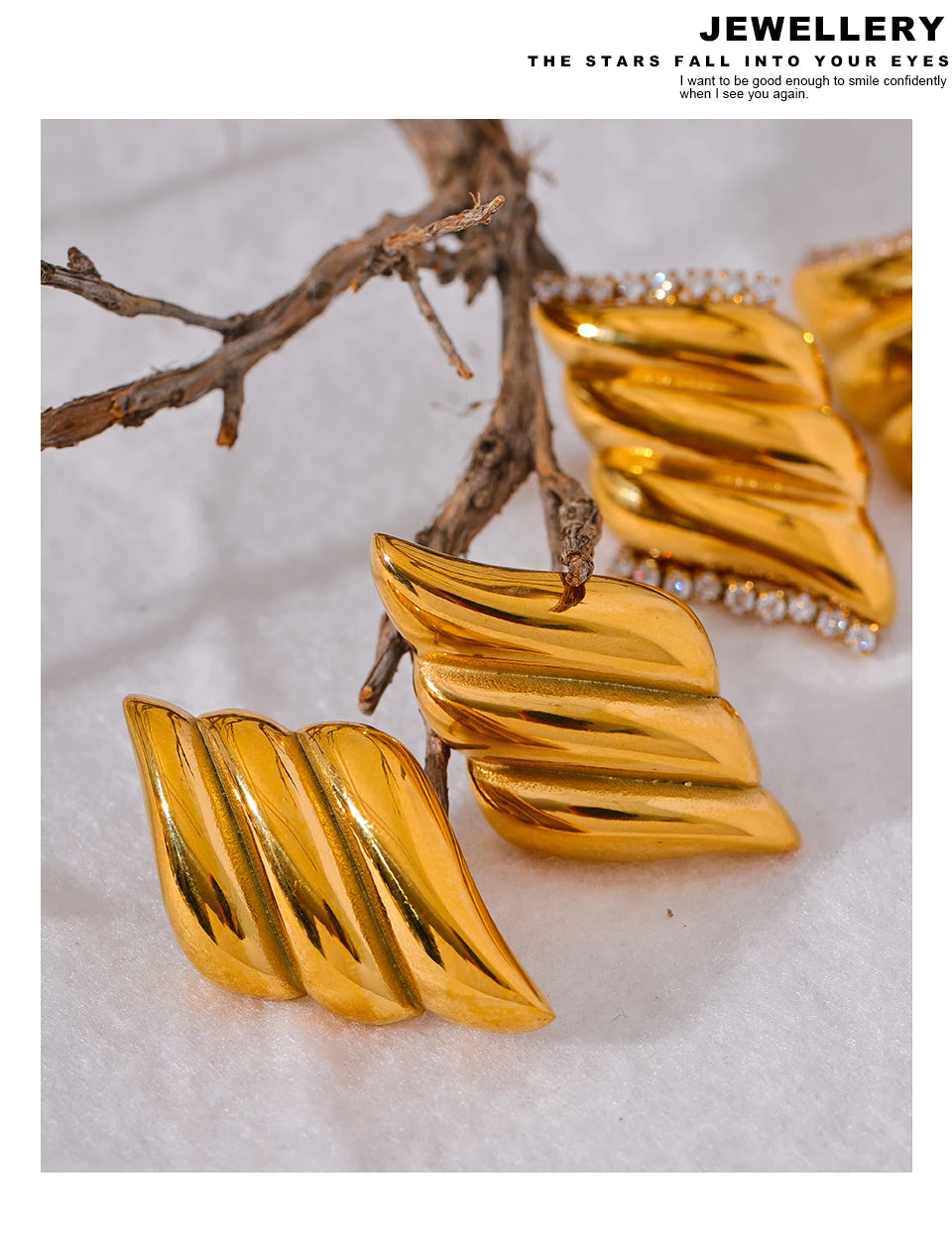 Elysium High Quality Stainless Steel Geometric CZ Stud Earrings Waterproof Zircon Personalized Metal Versatile Jewelry Gala Gift