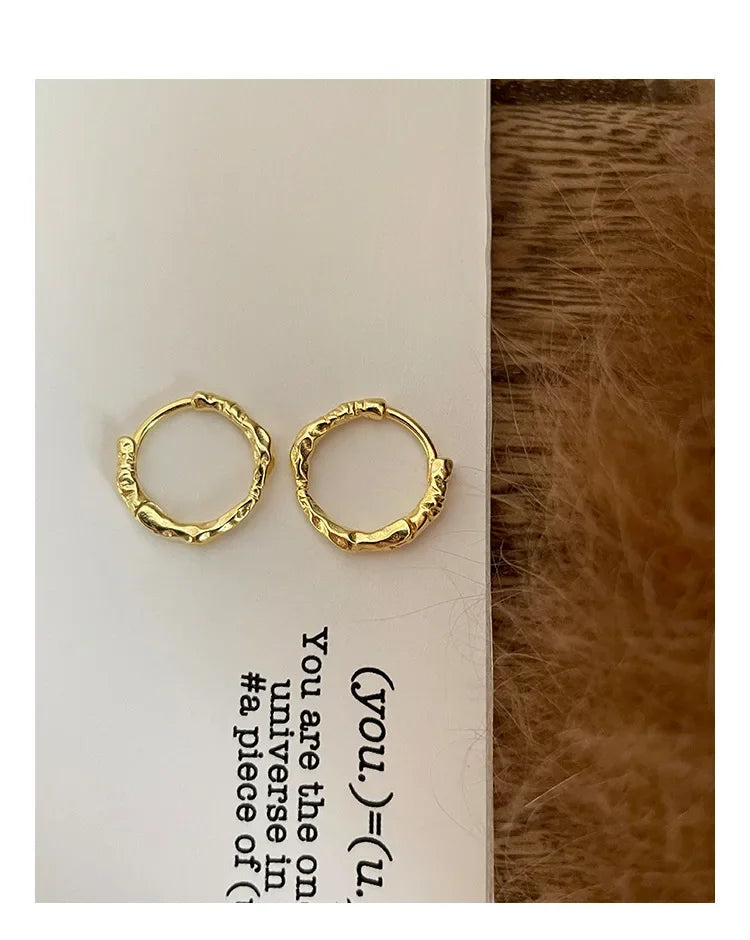 925 Sterling Silver Earrings Temperament Simple for Women Wedding Jewelry Accessories