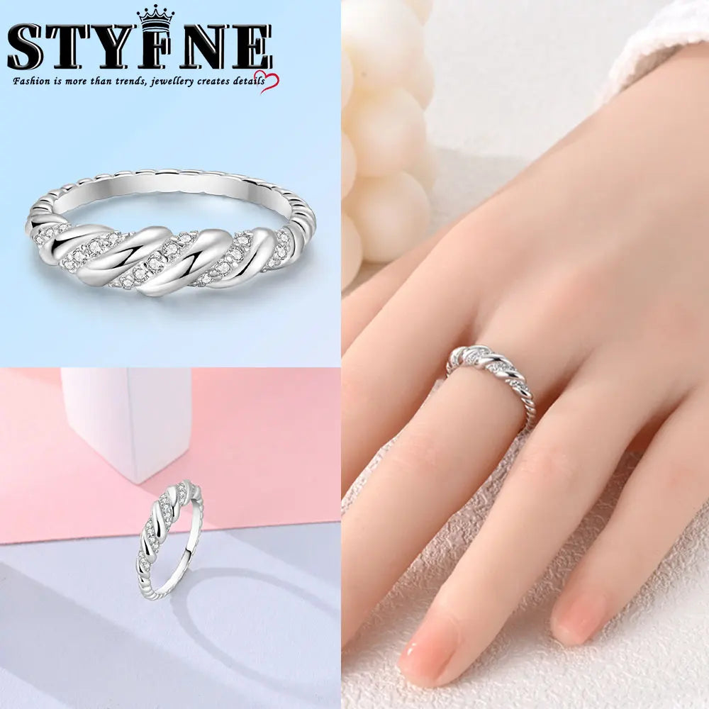 Ring 925 Sterling Silver Heart, Red, Pink, White, Blue Ring for Women Holiday Jewelry Gift