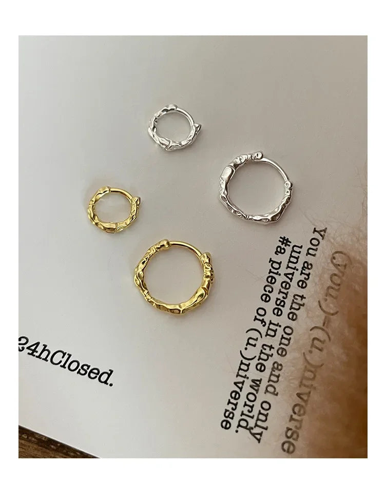 925 Sterling Silver Earrings Temperament Simple for Women Wedding Jewelry Accessories