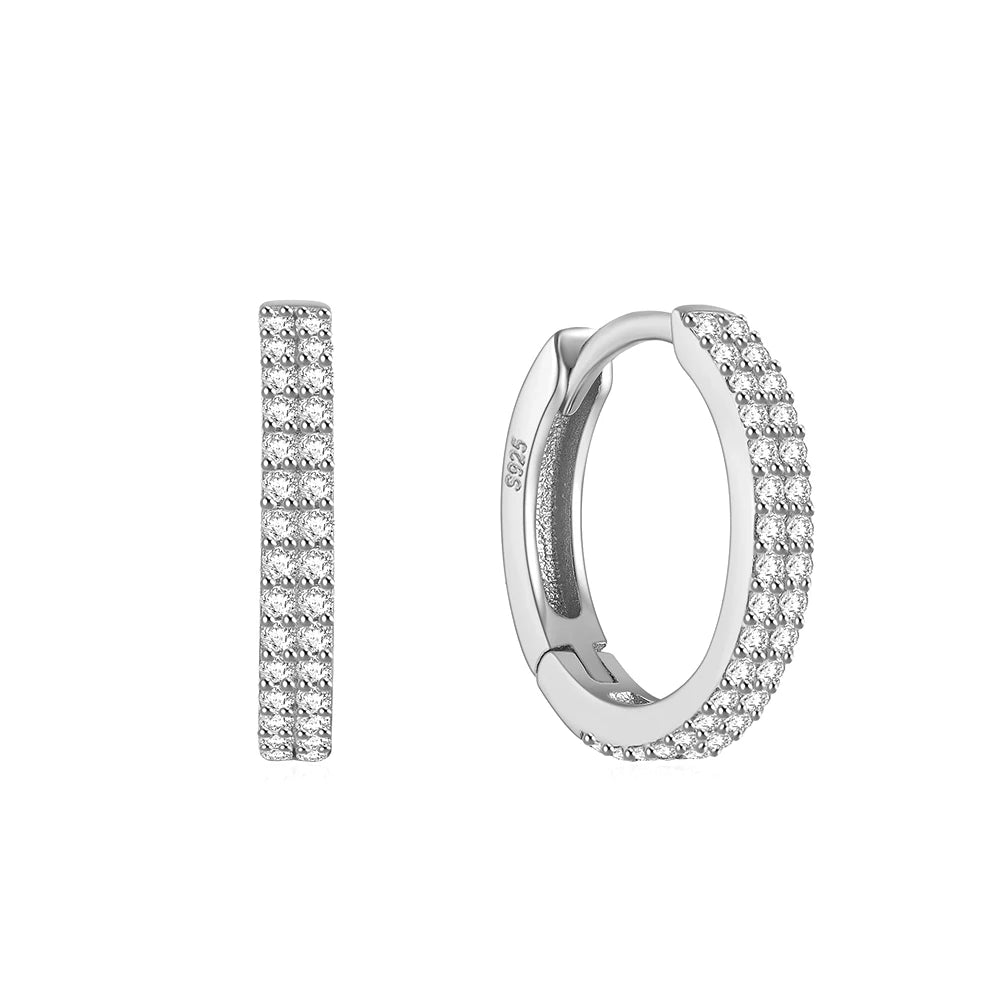925 Sterling Silver Glossy Hoop Earrings Gold Color Tiny Cartilage Piercing Small Huggie Earring Fine Jewelry Accessories