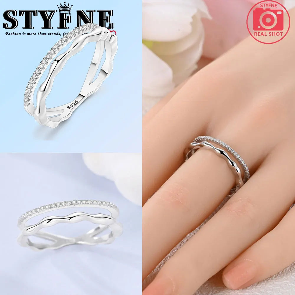 Ring 925 Sterling Silver Heart, Red, Pink, White, Blue Ring for Women Holiday Jewelry Gift