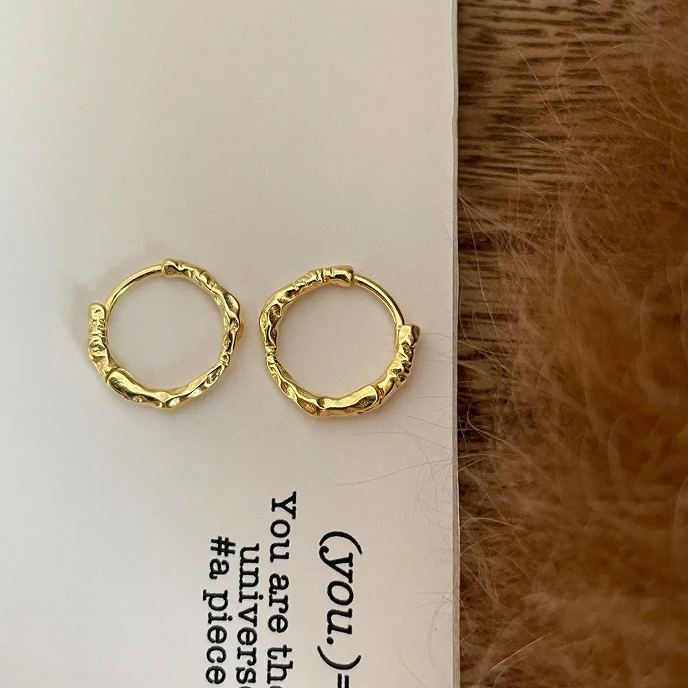 925 Sterling Silver Earrings Temperament Simple for Women Wedding Jewelry Accessories