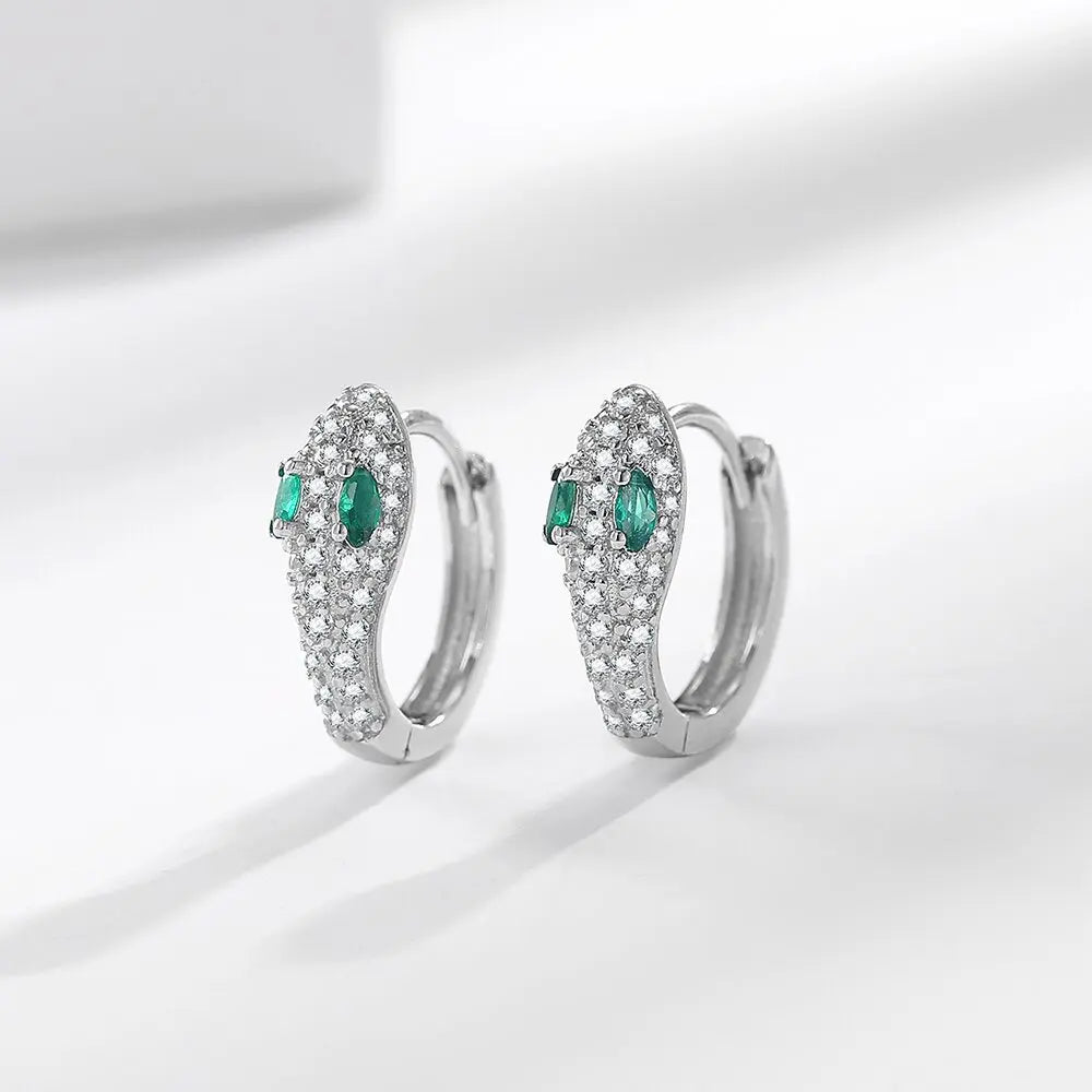 925 Sterling silver needle Earrings Fashion High Quality Jewelry Double Row Crystal Zircon Round Stud H570