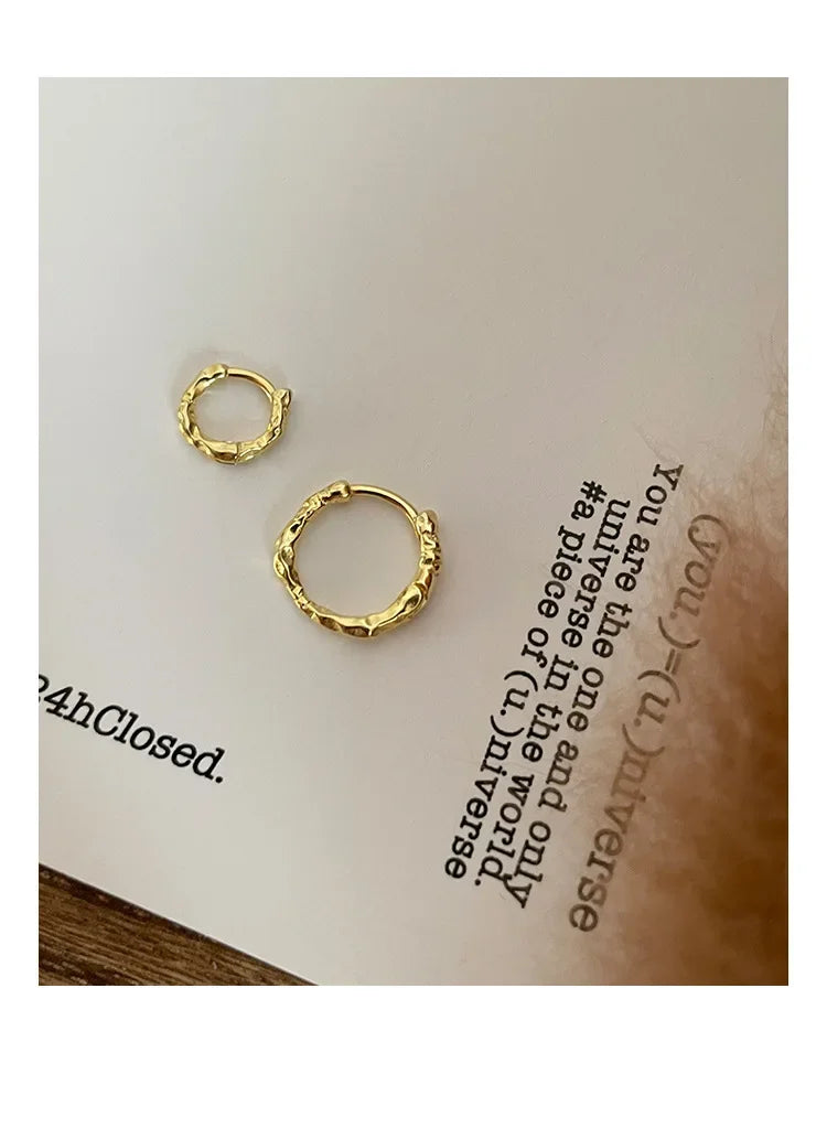 925 Sterling Silver Earrings Temperament Simple for Women Wedding Jewelry Accessories