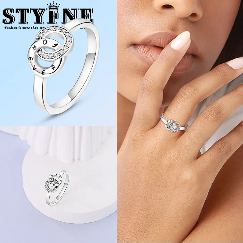 Ring 925 Sterling Silver Heart, Red, Pink, White, Blue Ring for Women Holiday Jewelry Gift