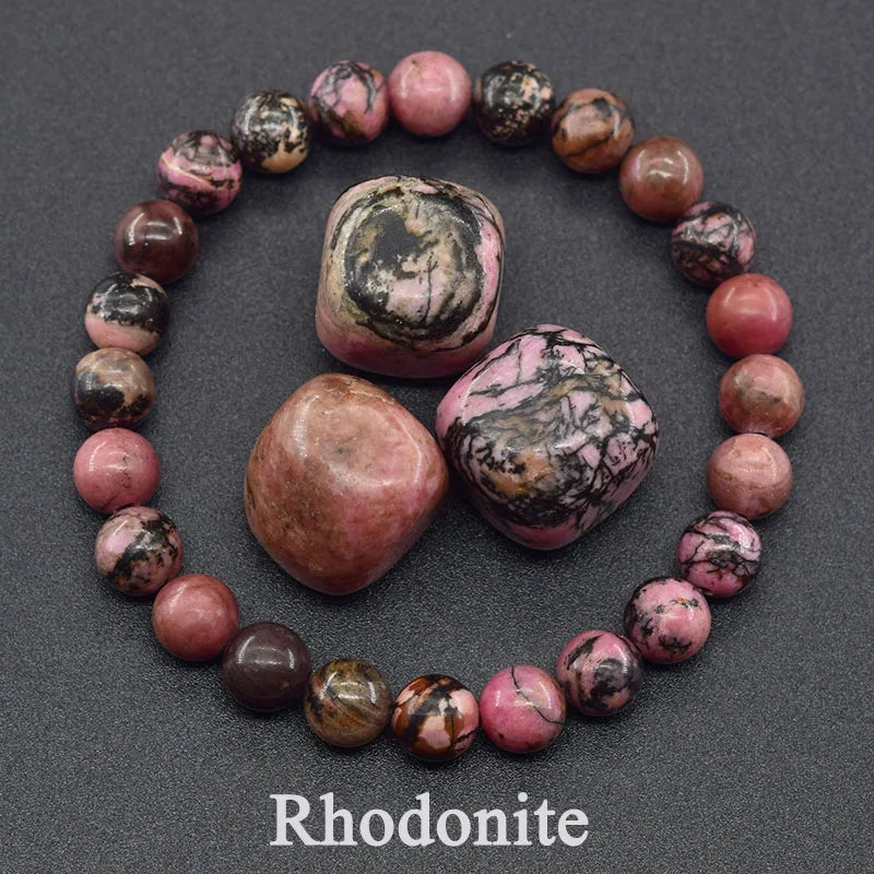 Original Reiki Blue Apatite Beads Bracelet Men Women Natural Lapis Lazuli Amethyst Yellow Tiger Eye Stone Beads Bracelet Jewelry