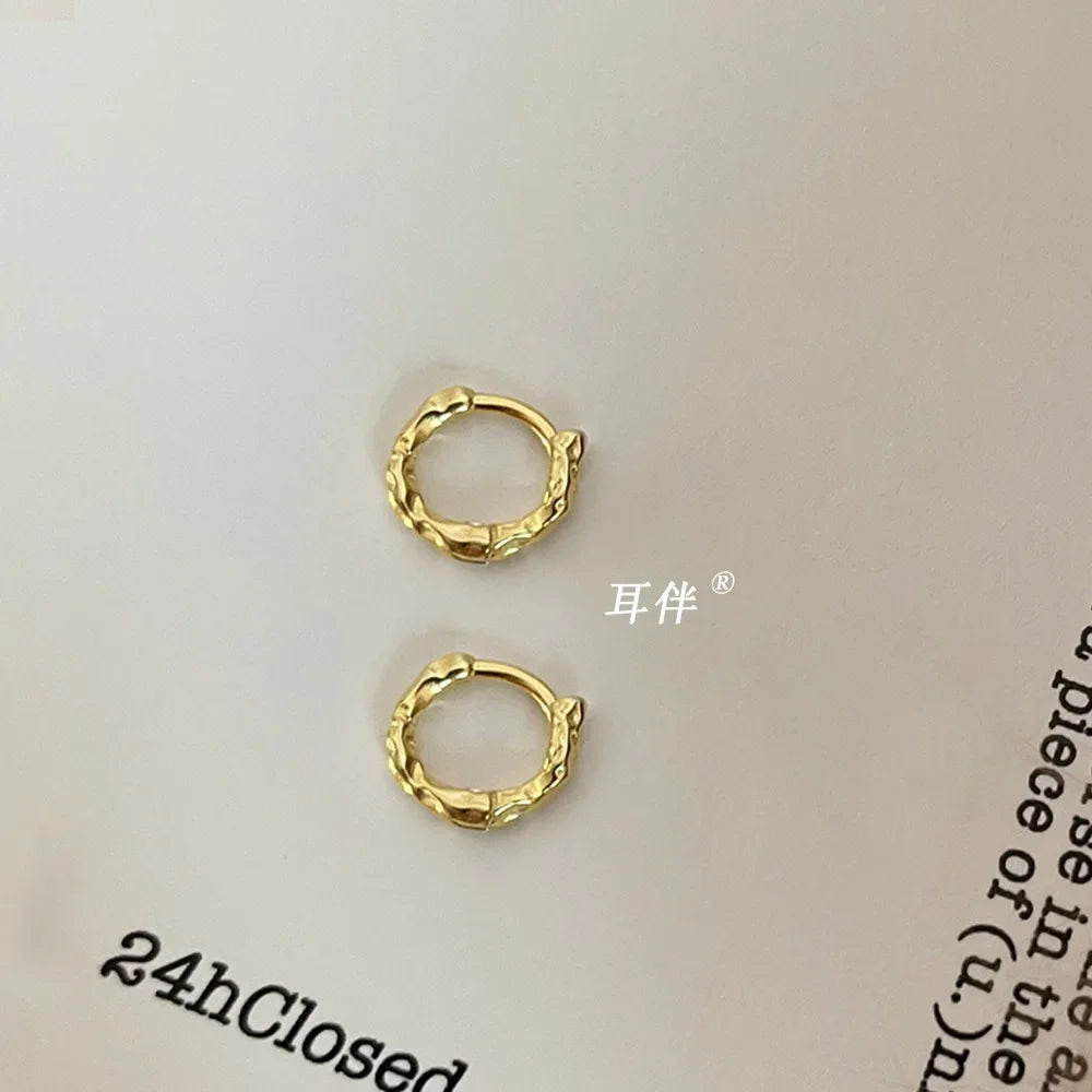 925 Sterling Silver Earrings Temperament Simple for Women Wedding Jewelry Accessories