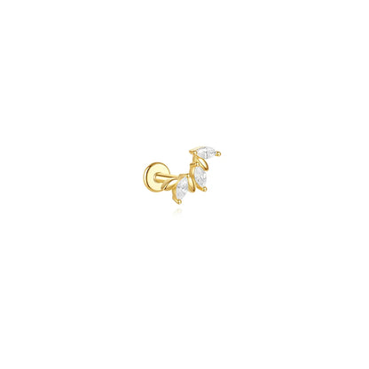 Heart Round Ball Flat Helix Piercing Earring 925 Sterling Silver Ear Studs Geometric Zircon Exquisite Trinket Studs Aretes