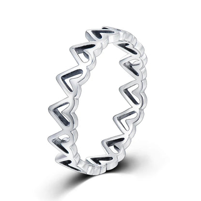Modian Silver Gold Rose Shining Rings for Women Fashion 100% 925 Sterling Silver Stackable Finger Ring Wedding Statement Jewelry