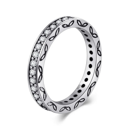 Modian Silver Gold Rose Shining Rings for Women Fashion 100% 925 Sterling Silver Stackable Finger Ring Wedding Statement Jewelry