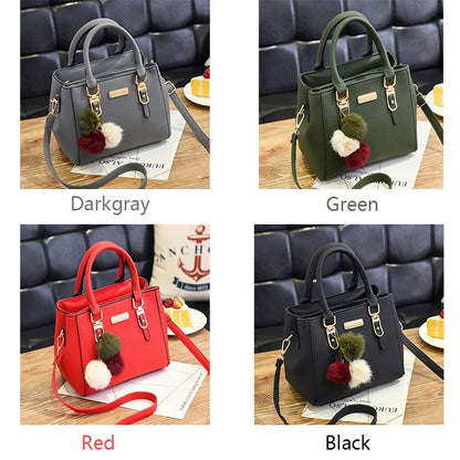 women beading pendant handbag ladies embossed shoulder bag ladies Messenger bag hairball bags high quality bag