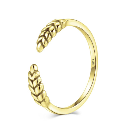 Modian Silver Gold Rose Shining Rings for Women Fashion 100% 925 Sterling Silver Stackable Finger Ring Wedding Statement Jewelry