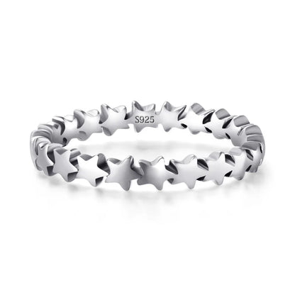 Modian Silver Gold Rose Shining Rings for Women Fashion 100% 925 Sterling Silver Stackable Finger Ring Wedding Statement Jewelry
