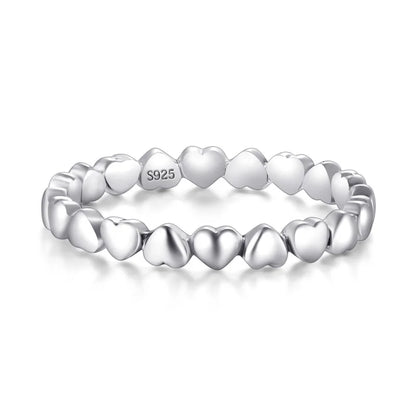 Modian Silver Gold Rose Shining Rings for Women Fashion 100% 925 Sterling Silver Stackable Finger Ring Wedding Statement Jewelry