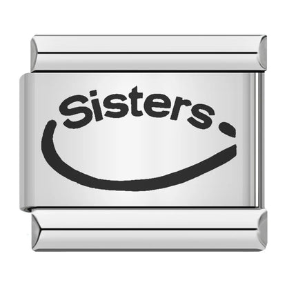 BestFriend Lovers Footprints I Love series Italian Charm Modular Links Fit 9mm Bracelets Stainless Steel Jewelry DIY Hand Making