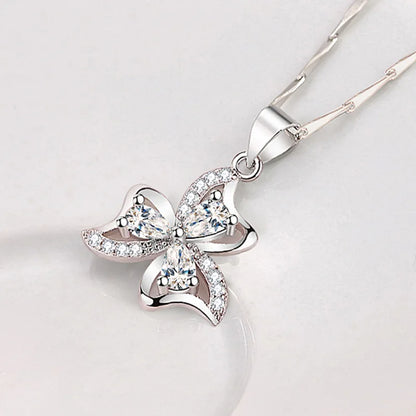 925 Sterling Silver Necklace For Women Round Pendent Sparkling Pave CZ Necklace Fashion Anniversary Birthday Jewelry Gifts