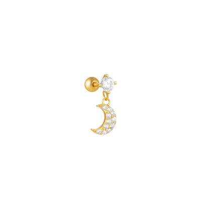 Heart Round Ball Flat Helix Piercing Earring 925 Sterling Silver Ear Studs Geometric Zircon Exquisite Trinket Studs Aretes