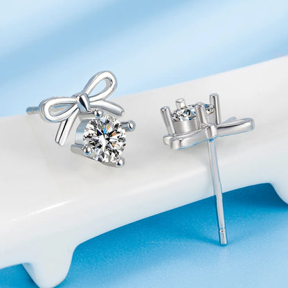 925 Sterling Silver New Woman Fashion Jewelry High Quality Blue Pink White Purple Crystal Zircon Hot Selling Earrings H009