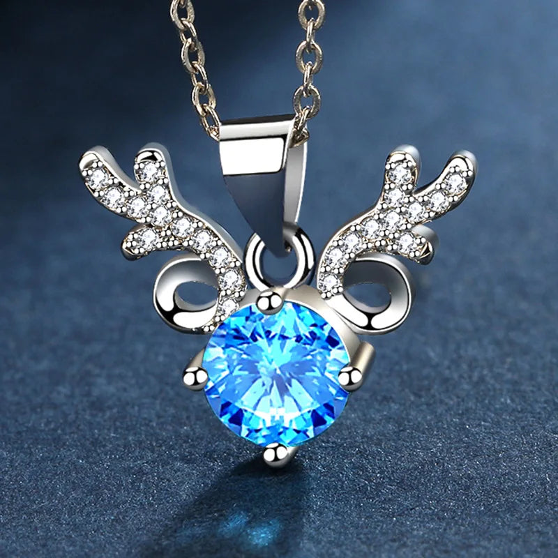 925 Sterling Silver Necklace For Women Round Pendent Sparkling Pave CZ Necklace Fashion Anniversary Birthday Jewelry Gifts