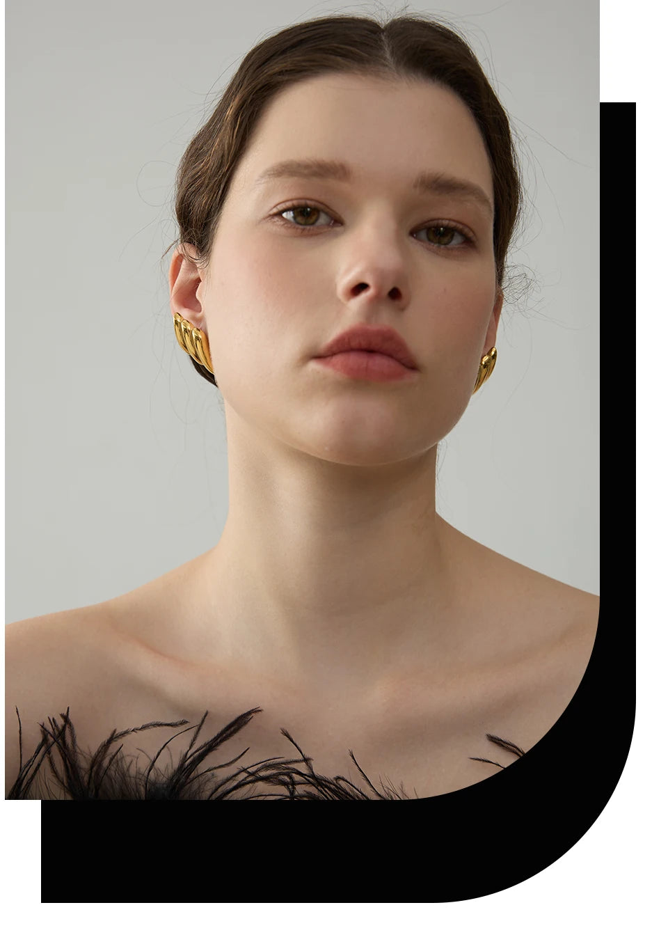 Elysium High Quality Stainless Steel Geometric CZ Stud Earrings Waterproof Zircon Personalized Metal Versatile Jewelry Gala Gift