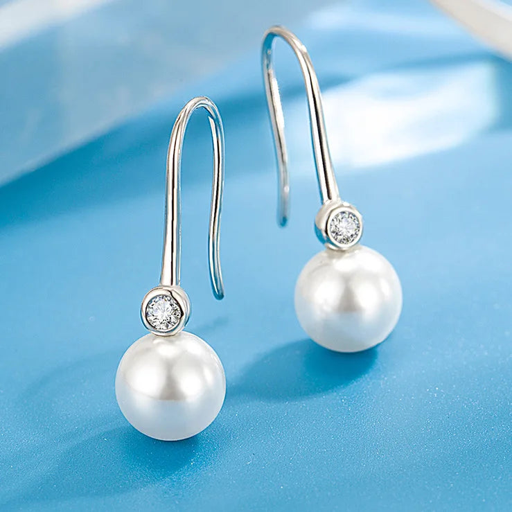 925 Sterling Silver Hoop Earrings Moon Star Dreamcatcher Colored Zircon Fine Earring Jewelry Gift For Women