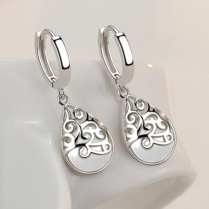 New 925 Sterling Silver Earrings For Women Original Charm Double Hoop Earrings Pave CZ Fine Engagement Anniversary Jewelry Gift