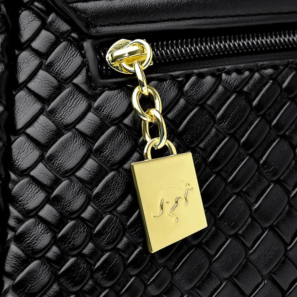 Luxury Handbag Women Bags Designer Pu Leather Knitting Shoulder Messenger Crossbody Bags for Women Mother Bolsa Ladies Hand Bag