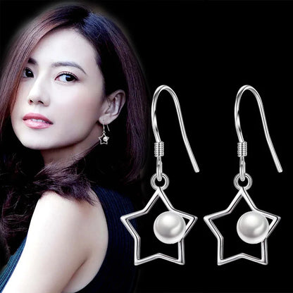 925 Sterling Silver Jewelry Women Fashion Cute Tiny Clear Crystal CZ Stud Earrings Gift for Girls Teens Lady New