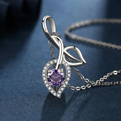 925 Sterling Silver Necklace For Women Round Pendent Sparkling Pave CZ Necklace Fashion Anniversary Birthday Jewelry Gifts