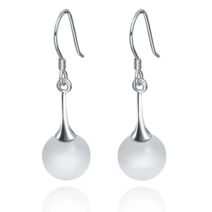 New 925 Sterling Silver Earrings For Women Original Charm Double Hoop Earrings Pave CZ Fine Engagement Anniversary Jewelry Gift