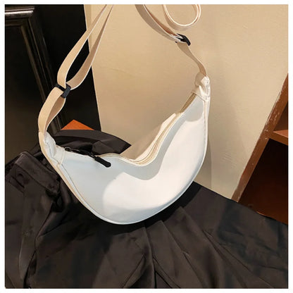 Simple Design Women's Messenger Bag Fashion Ladies Nylon Hobos Small Shoulder Bags Vintage Female Girls Purse Cloth Handbags