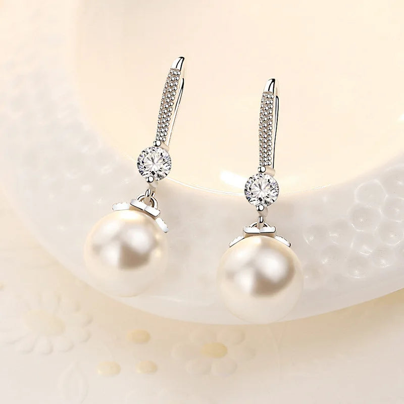 New Style 925 Sterling Silver Golden Color Series Women's Earrings Fit Original EarringsWedding Jewelry Exquisite Birthday Gifts