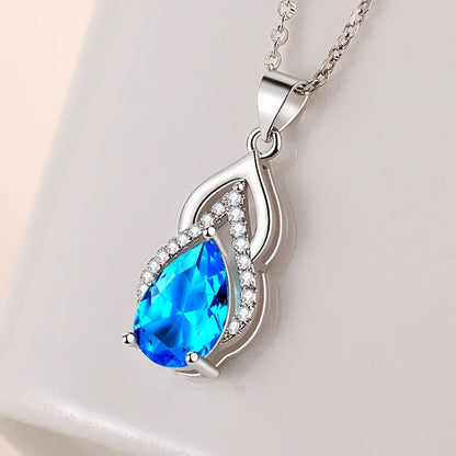 925 Sterling Silver Necklace For Women Round Pendent Sparkling Pave CZ Necklace Fashion Anniversary Birthday Jewelry Gifts