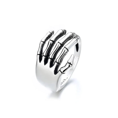 925 Sterling Silver Geometric Multilayer Round Bead Ring Female Fashion Punk Temperament Prevent Allergy Charm Jewelry