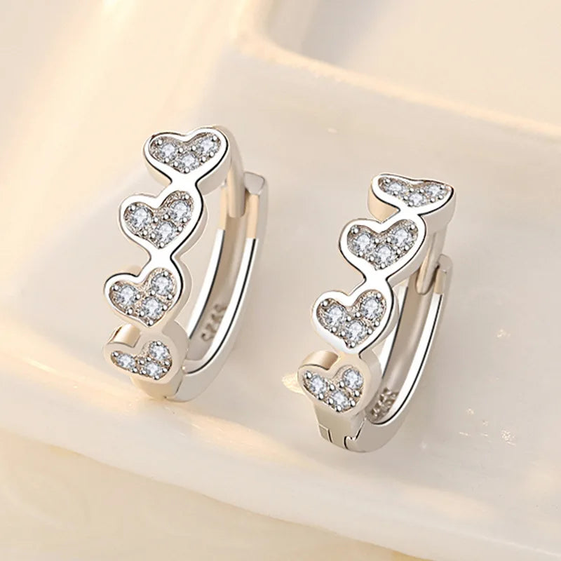 New Style 925 Sterling Silver Golden Color Series Women's Earrings Fit Original EarringsWedding Jewelry Exquisite Birthday Gifts