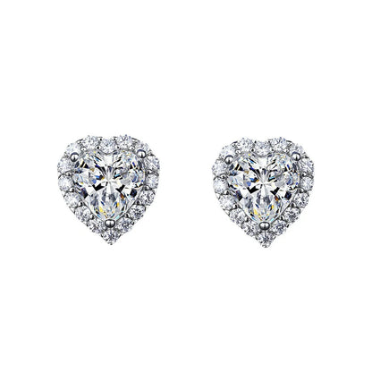 Solitaire Lab Diamond Jewelry set 925 Sterling Silver Party Wedding Rings Earrings Necklace For Women Bridal Moissanite Jewelry