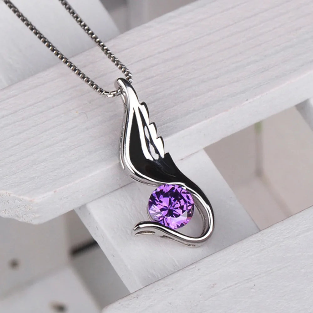 New 925 Sterling Silver Necklace For Women Round Pendent Sparkling Pave CZ Necklace Fashion Anniversary Birthday Jewelry Gifts