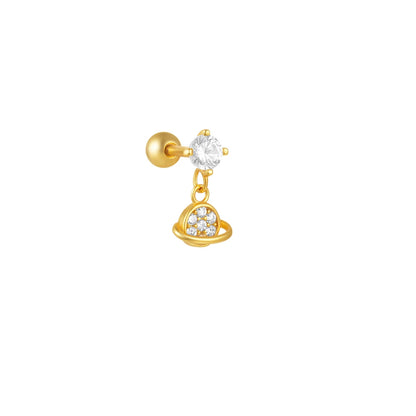 Heart Round Ball Flat Helix Piercing Earring 925 Sterling Silver Ear Studs Geometric Zircon Exquisite Trinket Studs Aretes