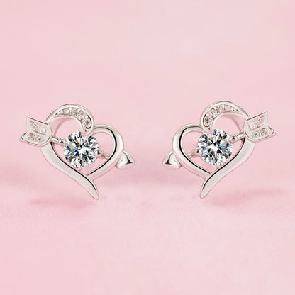 925 Sterling Silver Jewelry Women Fashion Cute Tiny Clear Crystal CZ Stud Earrings Gift for Girls Teens Lady R003