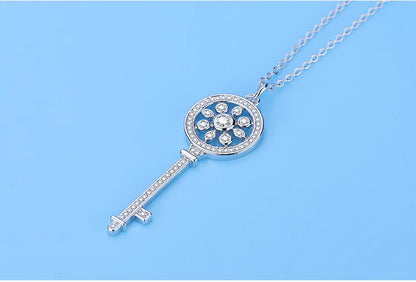 New 925 Sterling Silver Chain Necklace Korea Creative Pendant Necklaces for Women Fashion Jewelry Gifts